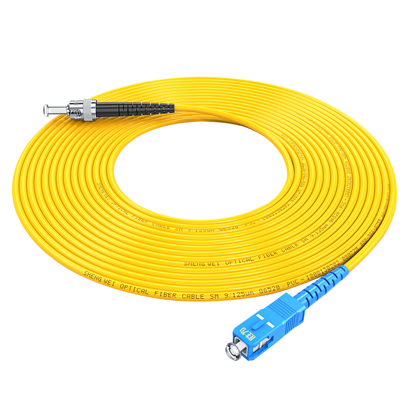 FSC-106 工程电信级光纤跳线 ST-SC单模单芯3米 9/125低烟无卤环保外被