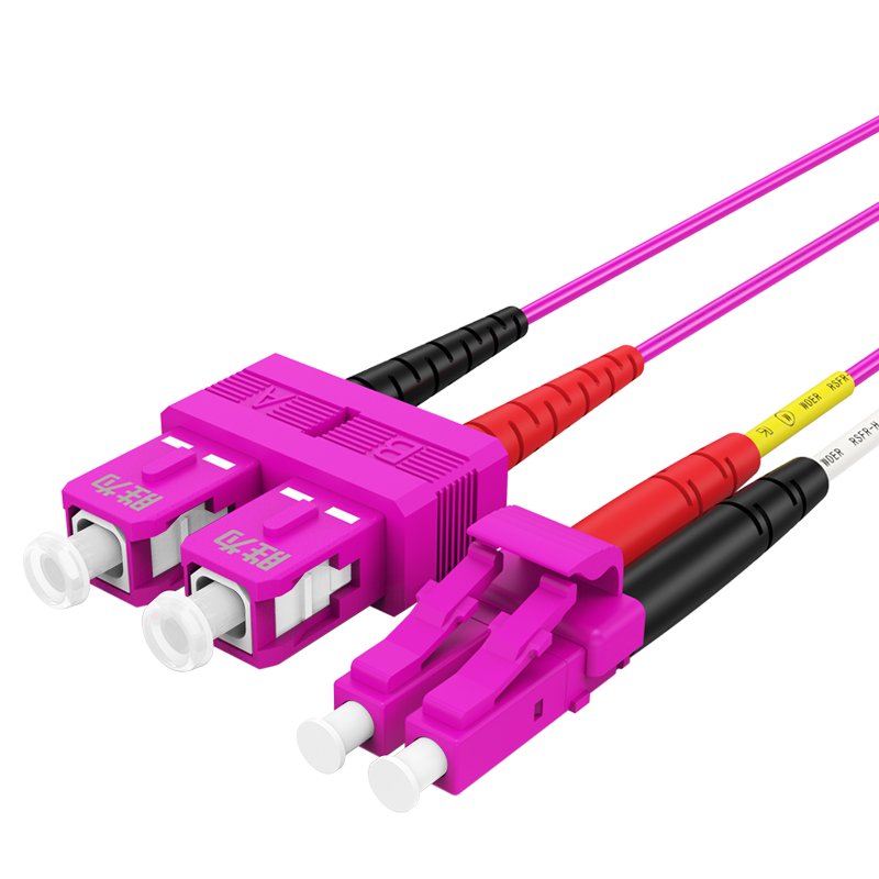 FLSO-2030 engineering telecommunications grade 10 Gigabit fiber optic jumper LC-SC network cable multimode dual core OM4 network transceiver tail fiber optic connection cable 3 meters