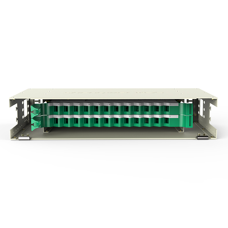 ODF-1024K 24芯/口ODF光纤配线架箱体高度2U 含空盘标准19英寸机架式1.2mm冷轧板 
