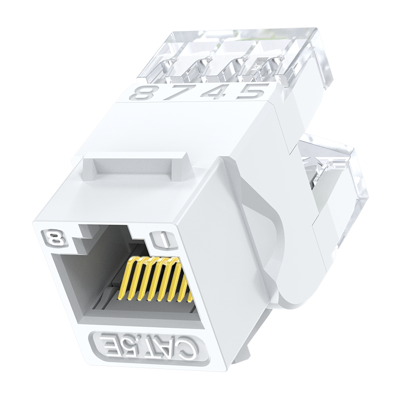CMK5004H 超五类网络模块 CAT5e网线面板连接器非屏蔽 RJ45水晶头电脑插座连接头直通头 单个装