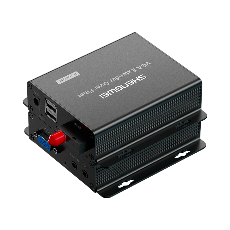 DVGD014P VGA光端机 商用级高清音视频光端机 VGA光纤收发器光纤延长器 FC接口20KM一对