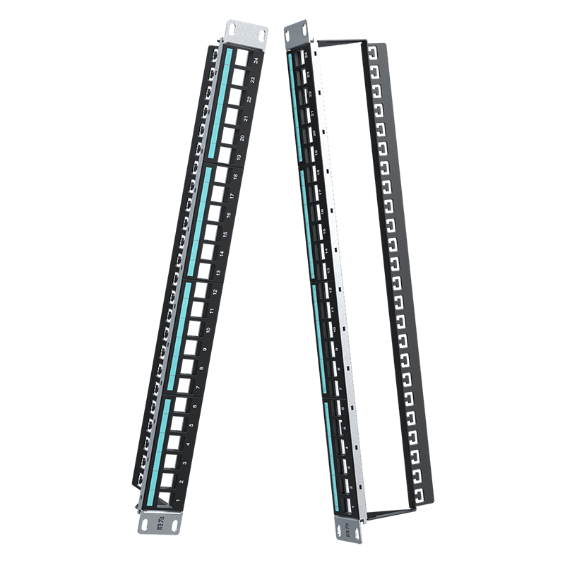 WNDF5624 Super Category 5 Distribution Frame Category 6 Gigabit Network Engineering Level Shielding 1U Rack Type Cabinet Engineering Network Jumper Cable Management Frame