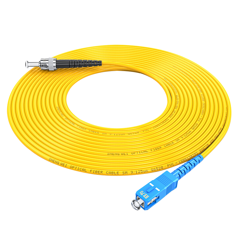 FSC-106 engineering telecommunication grade optical fiber jumper ST-SC single mode single core 3m 9/125 Low smoke zero halogen environmental protection cover