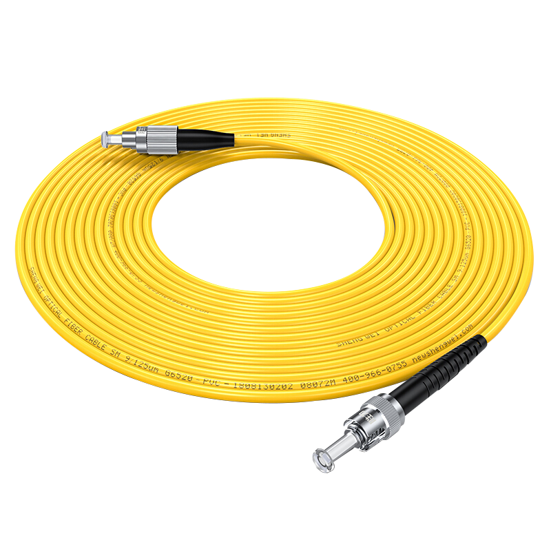 FSC-105 engineering telecommunication grade optical fiber jumper ST-ST single mode single core 3m 9/125 Low smoke zero halogen environmental protection cover