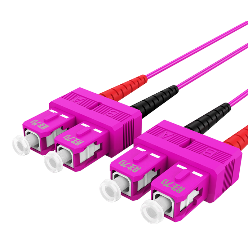 Telecom grade 10 Gigabit optical fiber jumper SC-SC network cable multimode dual core OM4 network transceiver pigtail optical fiber connection wire of fco-2030 project 3M