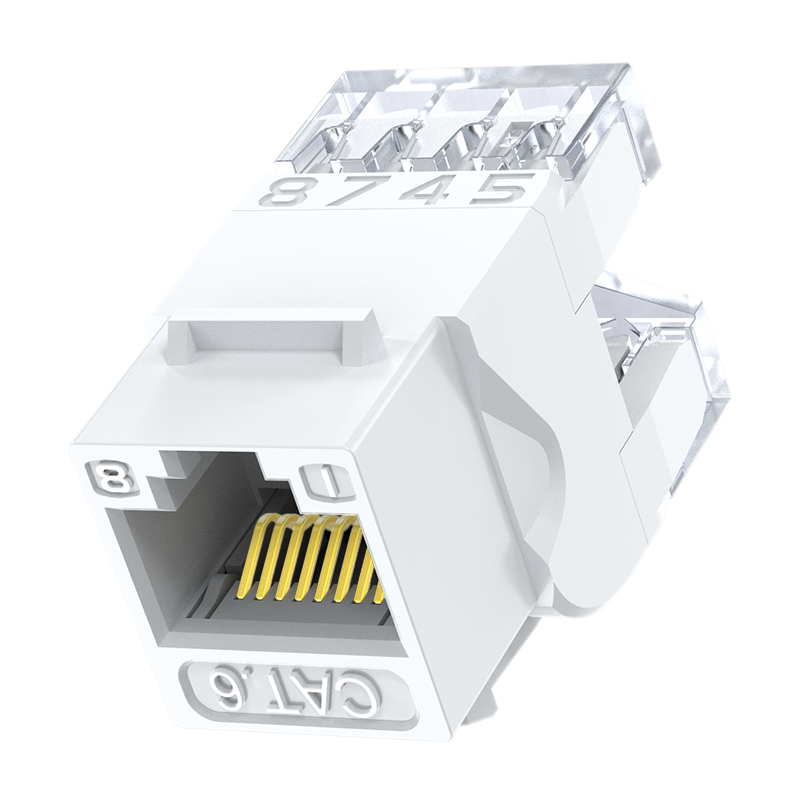 Cmk6004h category 6 network module CAT6 gigabit network cable panel connector unshielded RJ45 crystal head computer socket connector straight head single installation