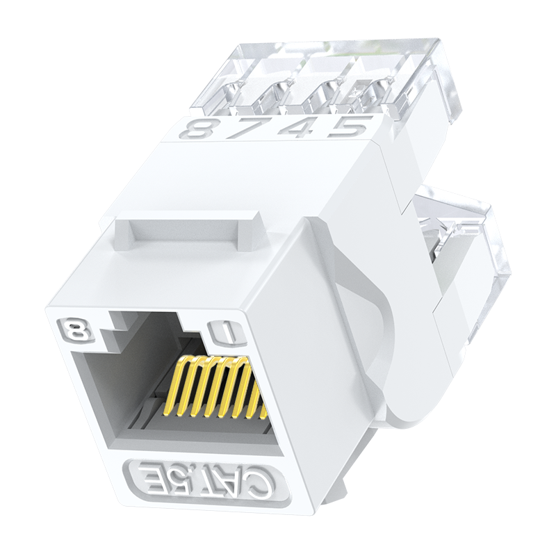 Cmk5004h Cat 5 network module CAT5e network cable panel connector unshielded RJ45 crystal head computer socket connector straight head single installation