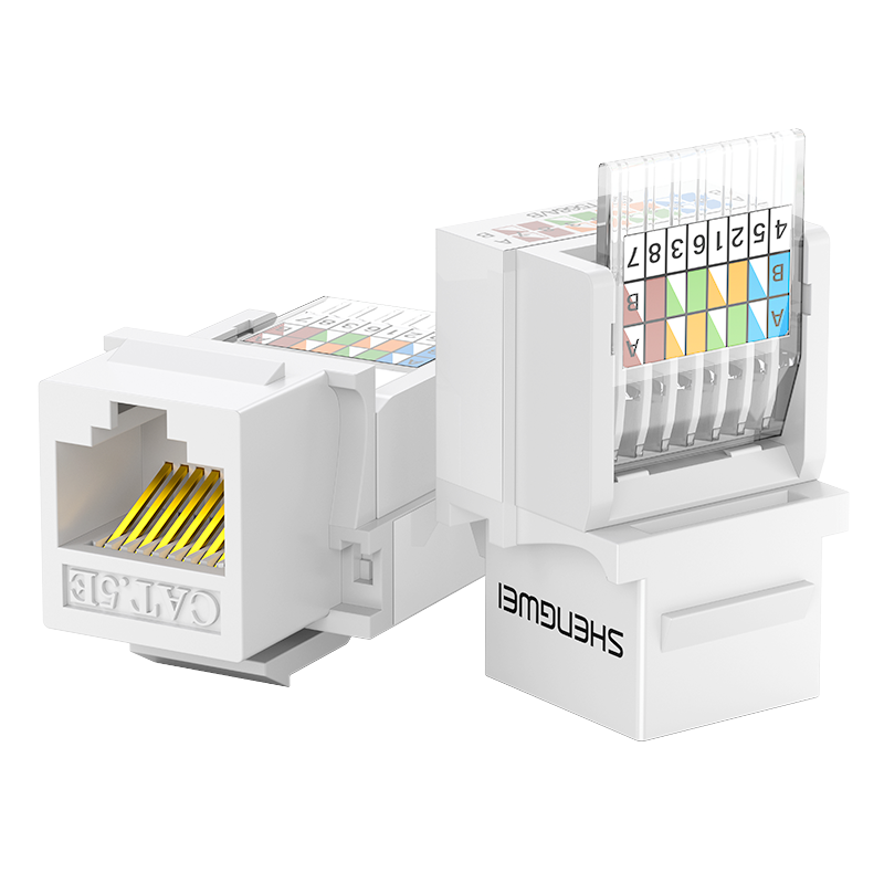 Cmk5003h Cat 5 network module CAT5e toll free network panel module RJ45 crystal head computer network cable socket connector